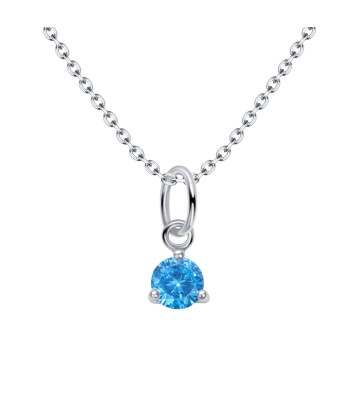 December Birthstone Silver Necklace SPE-5721